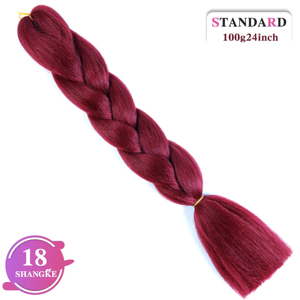 Rainbow Weaving Hair Extensions Synthetic Professional Large Color