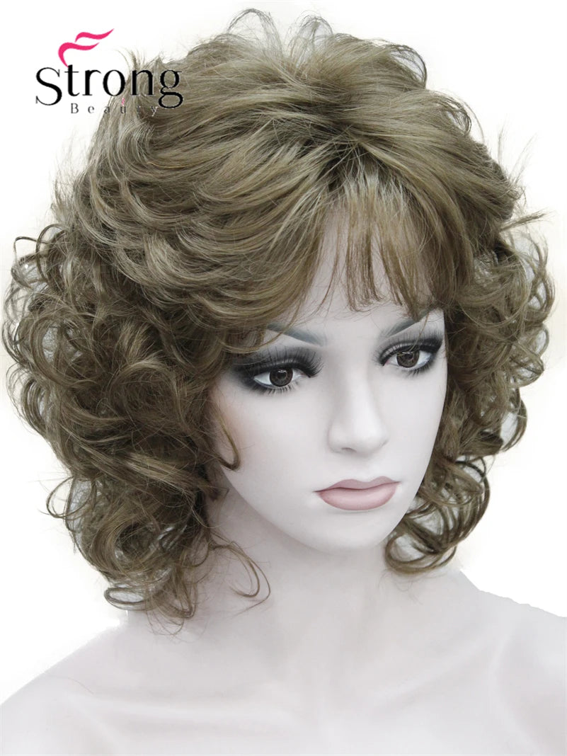 Women's Short Curly Heat Resistant Synthetic Auburn Hair Wigs COLOUR CHOICES