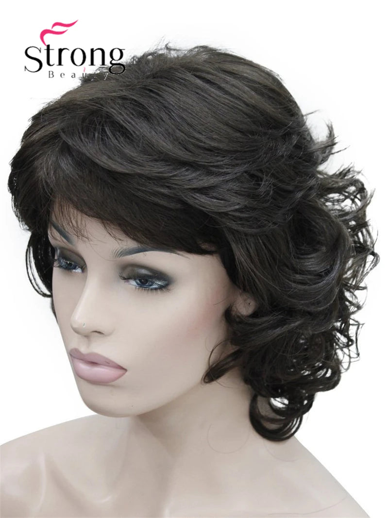 Women's Short Curly Heat Resistant Synthetic Auburn Hair Wigs COLOUR CHOICES
