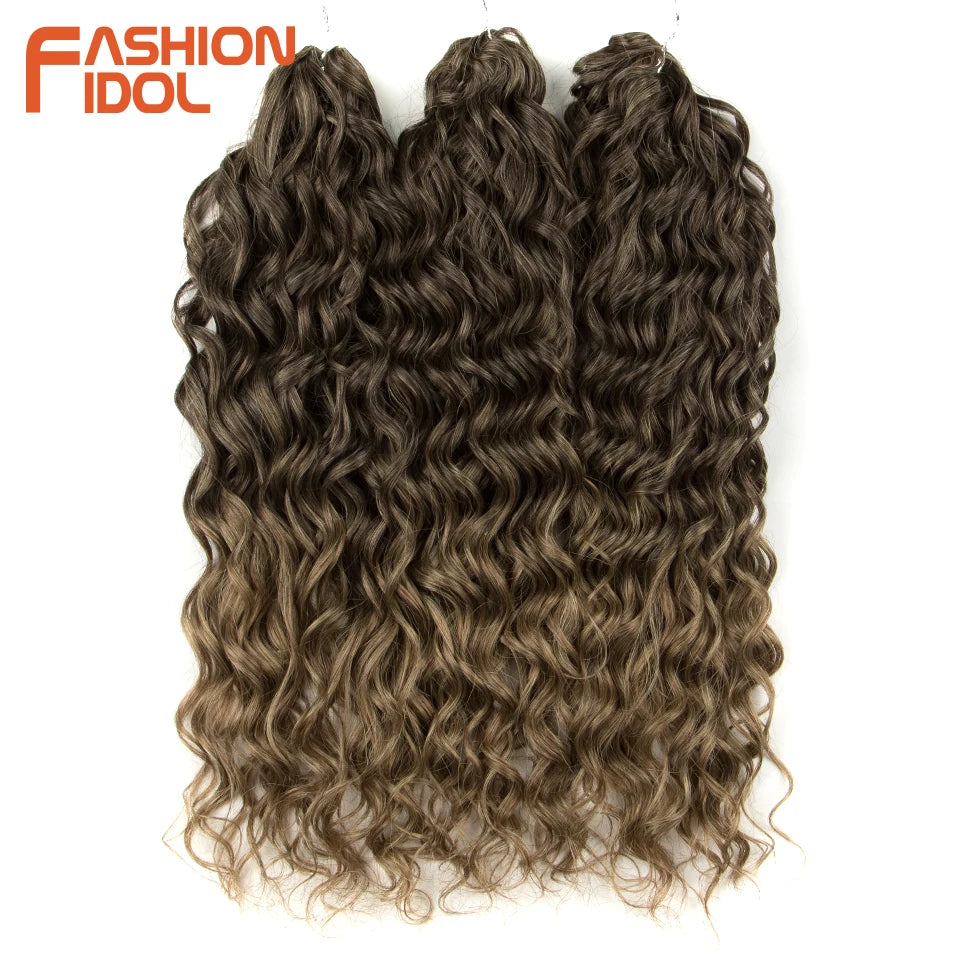 Deep Wavy Twist Synthetic Crochet Braiding Hair, High Temperature Fibre