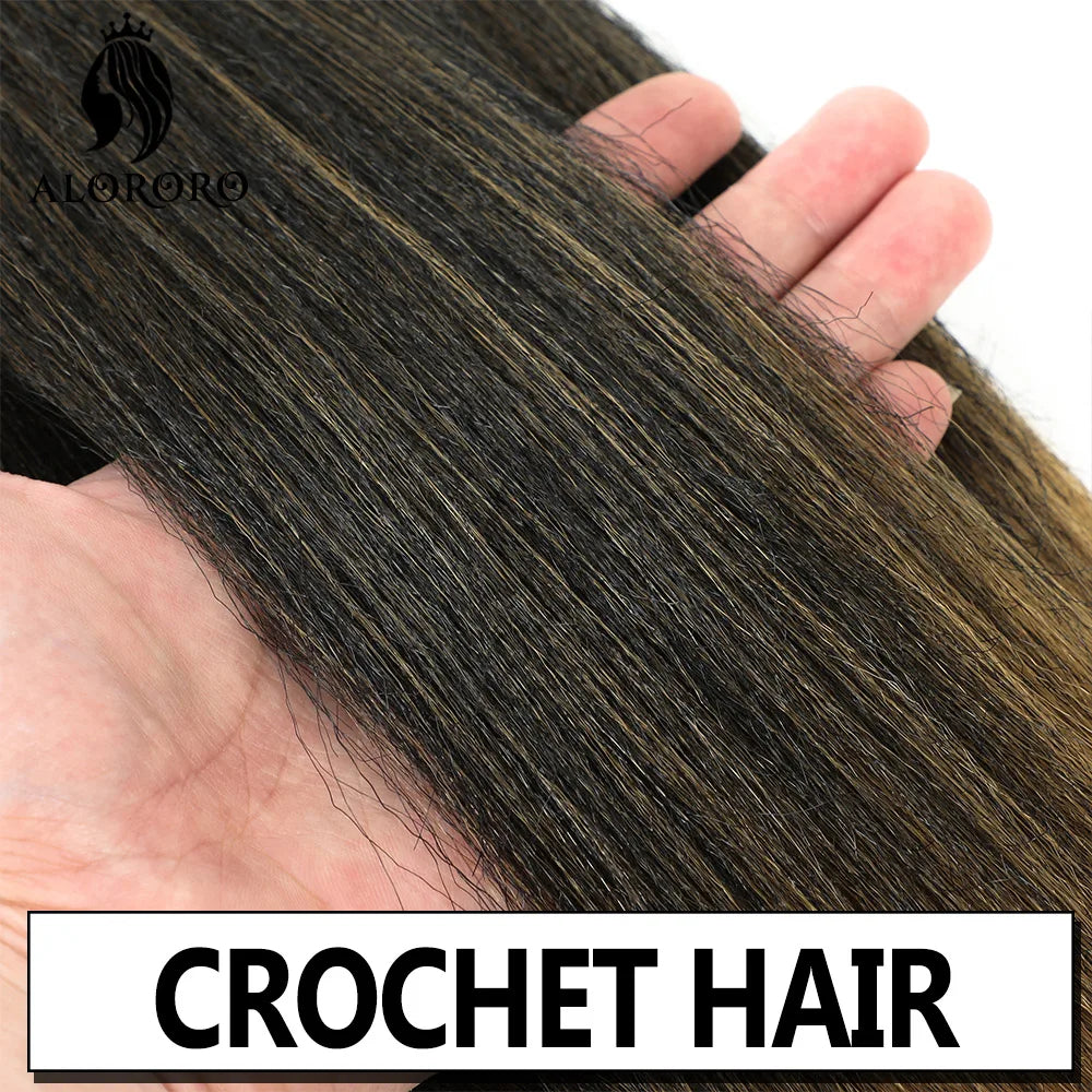 16/20/22/26/30/42 Braiding Hair Pre Stretched Long Boho Knotless Braids Synthetic Box Extension