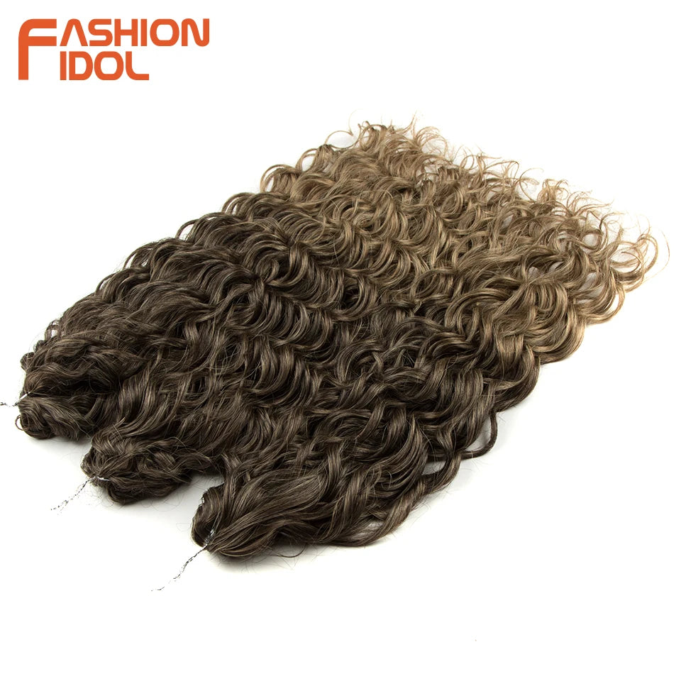 Deep Wavy Twist Synthetic Crochet Braiding Hair, High Temperature Fibre