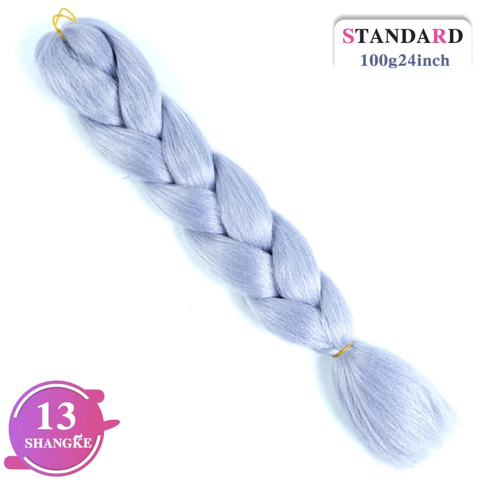 Rainbow Weaving Hair Extensions Synthetic Professional Large Color