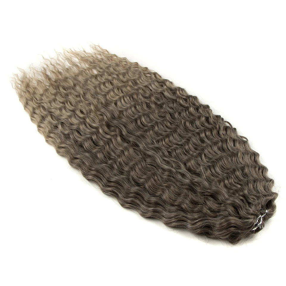Synthetic Twist Crochet Curly Hair Water Wave Braid Ombre Blonde Brown Deep