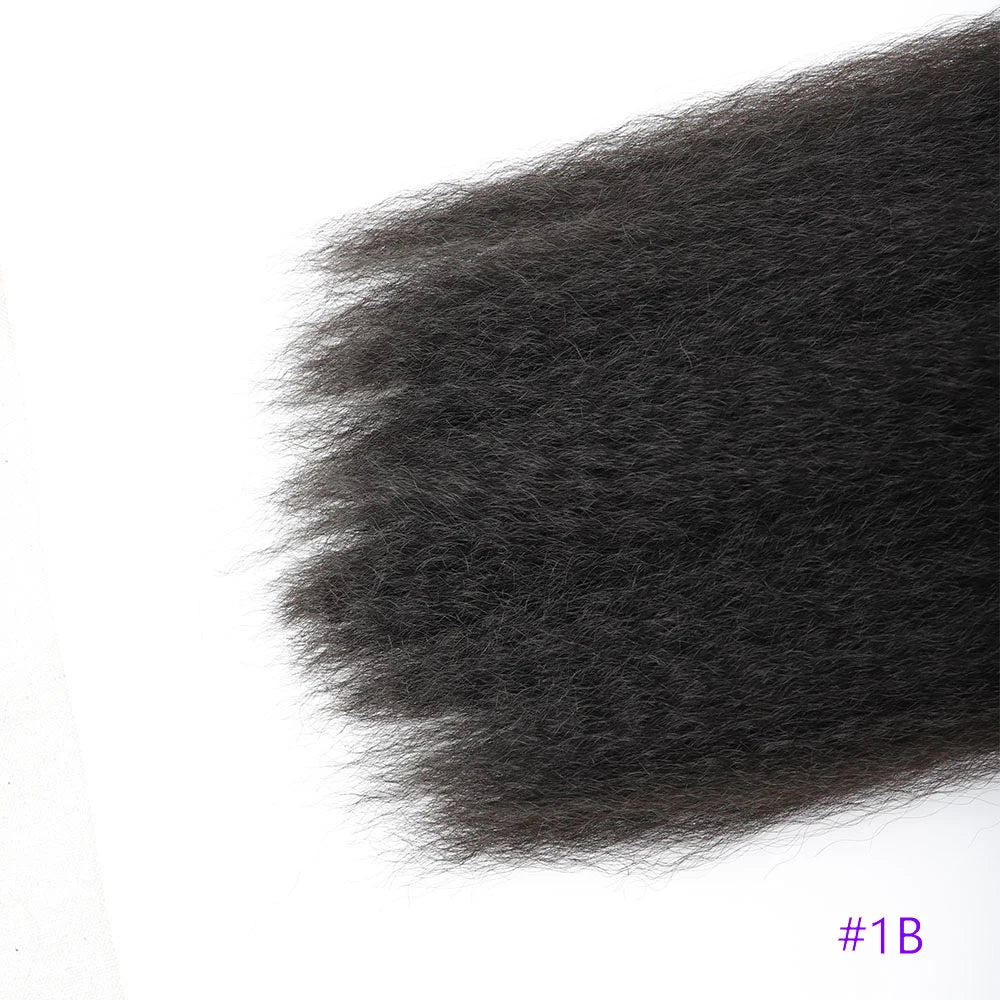Synthetic Crochet Braiding Hair Extensions Afro Kinky Curly Fake Braids Strand Hook