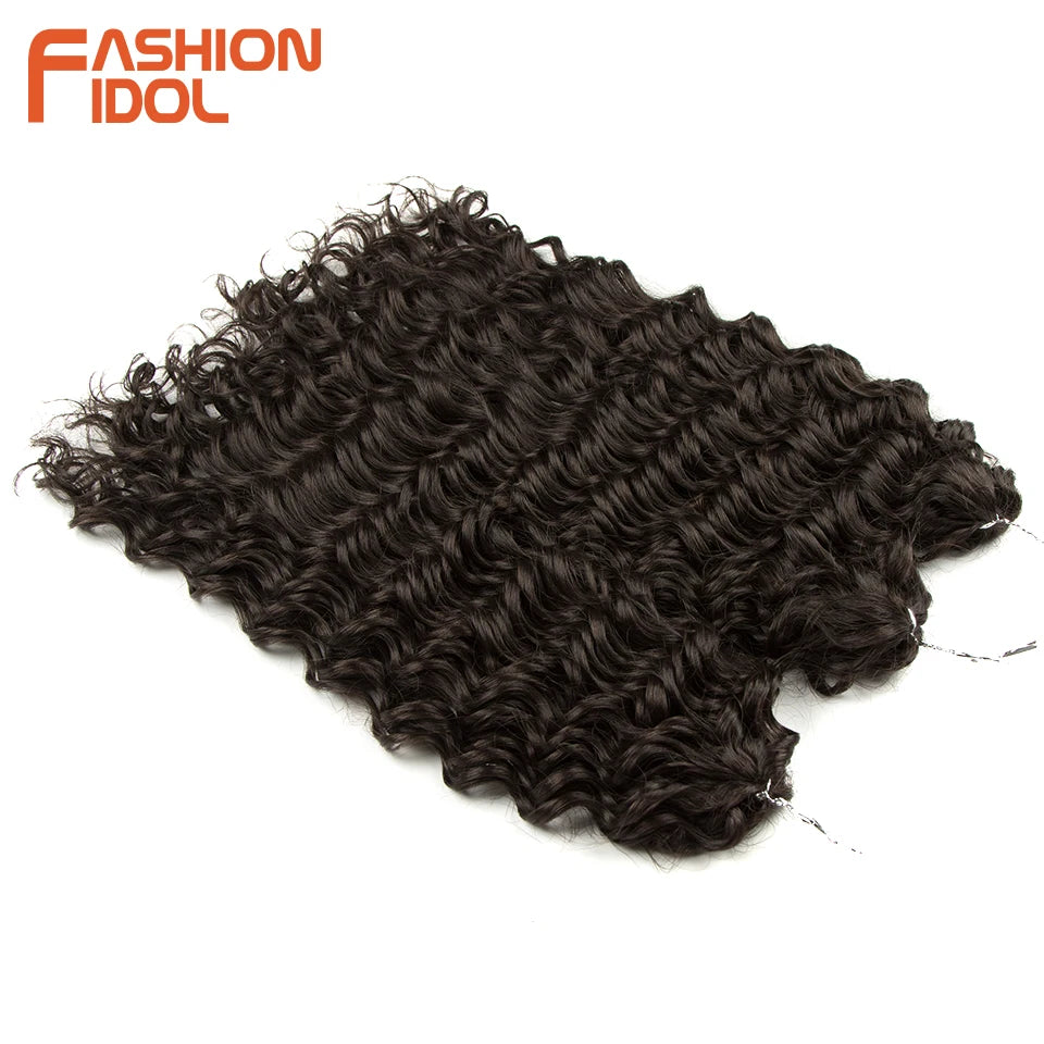 Deep Wavy Twist Synthetic Crochet Braiding Hair, High Temperature Fibre