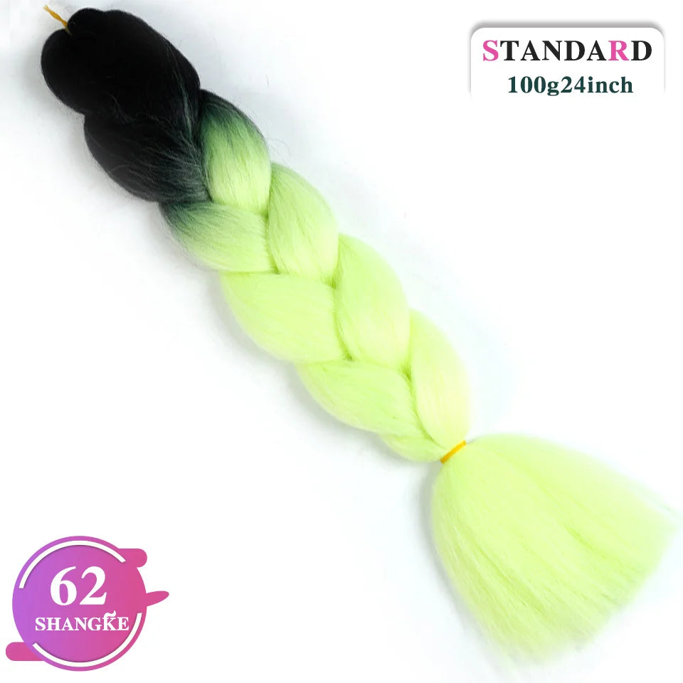 Rainbow Weaving Hair Extensions Synthetic Professional Large Color
