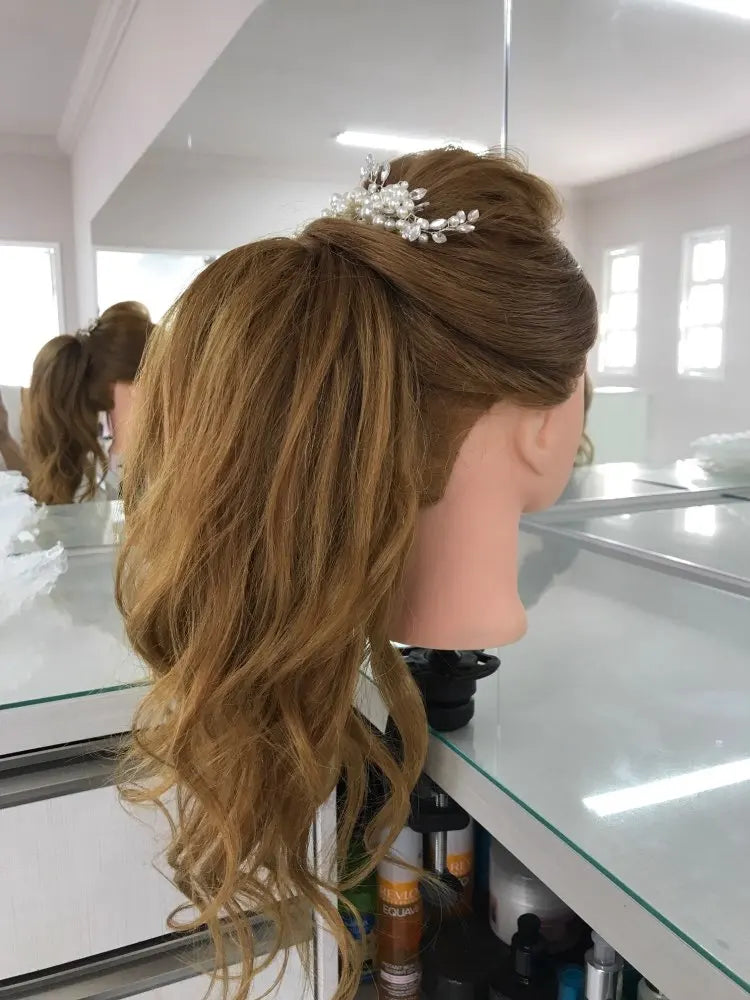 85%Real Hair Doll Head Hairstyle Hairdressing Professional Mannequin Styling To Practice Curl