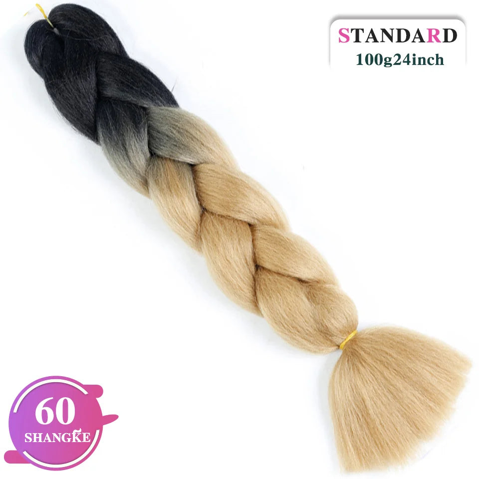 Rainbow Weaving Hair Extensions Synthetic Professional Large Color