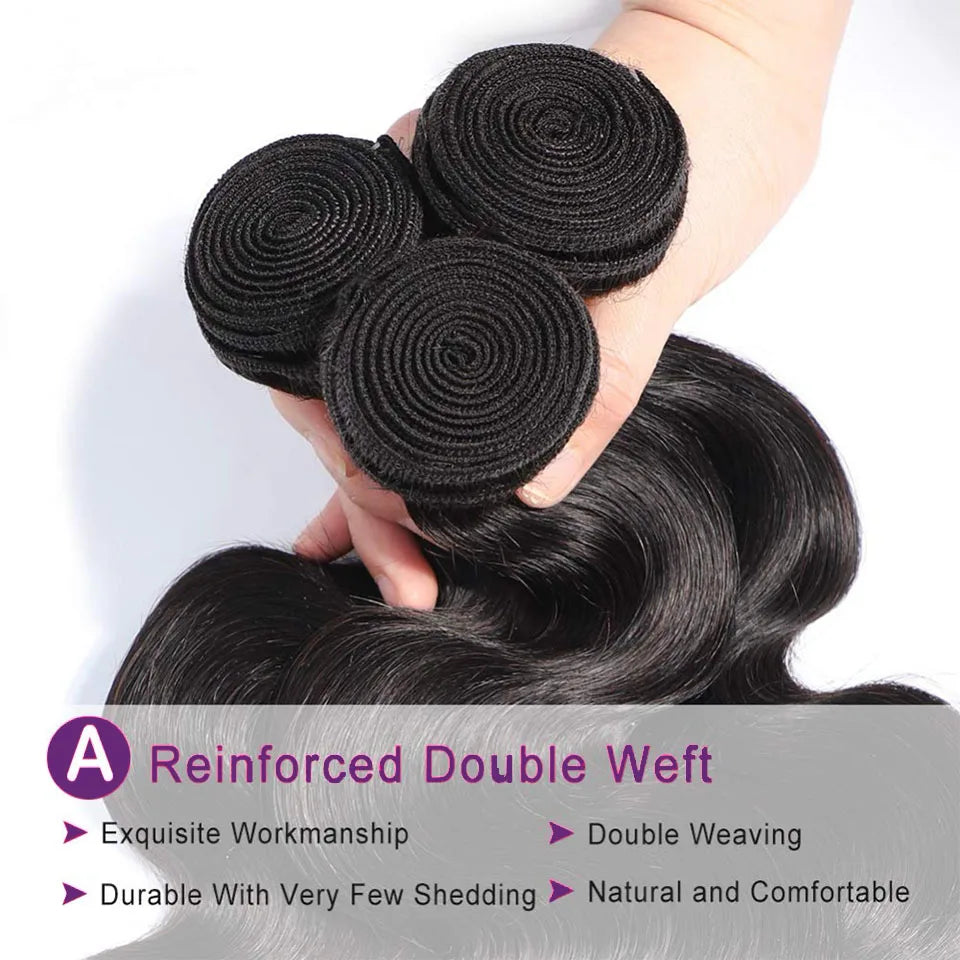 Loose Body Wave Virgin Raw Indian Wholesale Human Hair 3/4 Bundles Deal