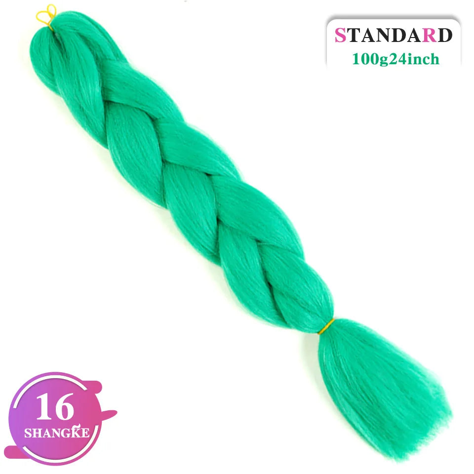 Rainbow Weaving Hair Extensions Synthetic Professional Large Color
