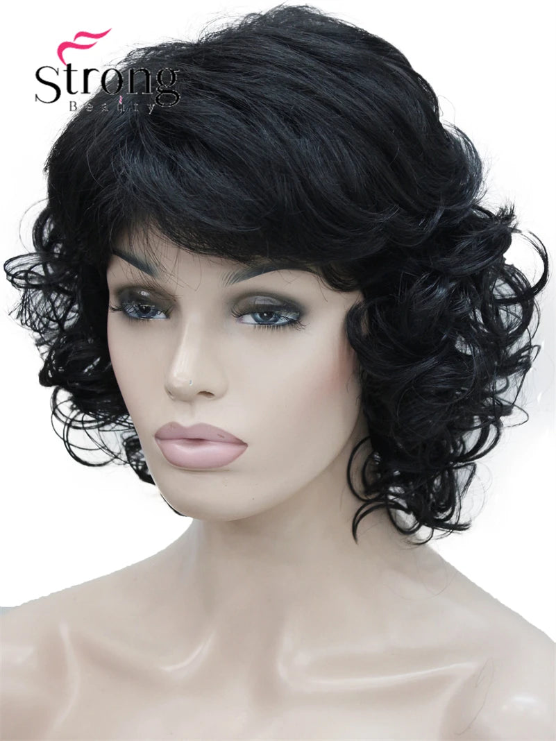 Women's Short Curly Heat Resistant Synthetic Auburn Hair Wigs COLOUR CHOICES