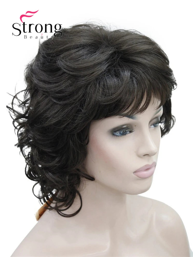 Women's Short Curly Heat Resistant Synthetic Auburn Hair Wigs COLOUR CHOICES