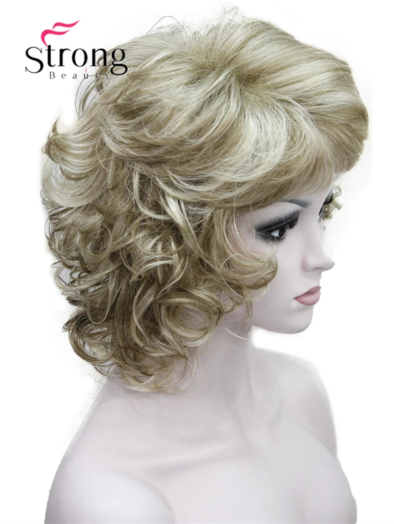 Women's Short Curly Heat Resistant Synthetic Auburn Hair Wigs COLOUR CHOICES
