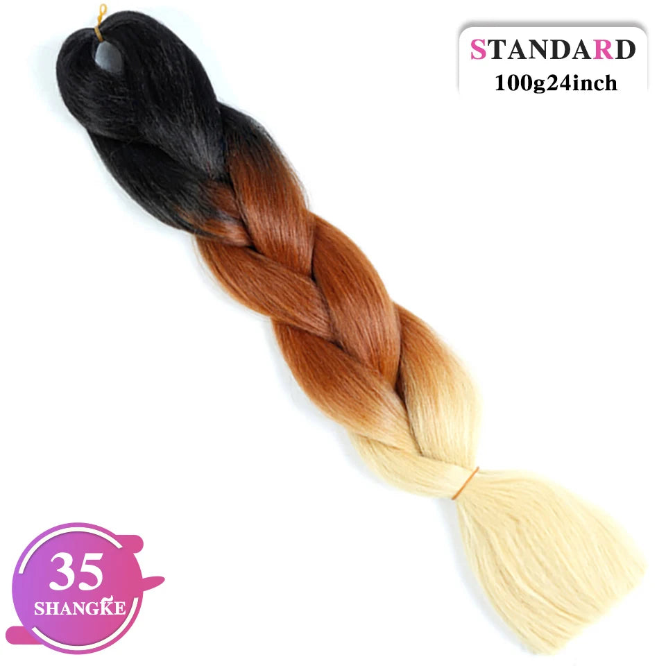 Rainbow Weaving Hair Extensions Synthetic Professional Large Color