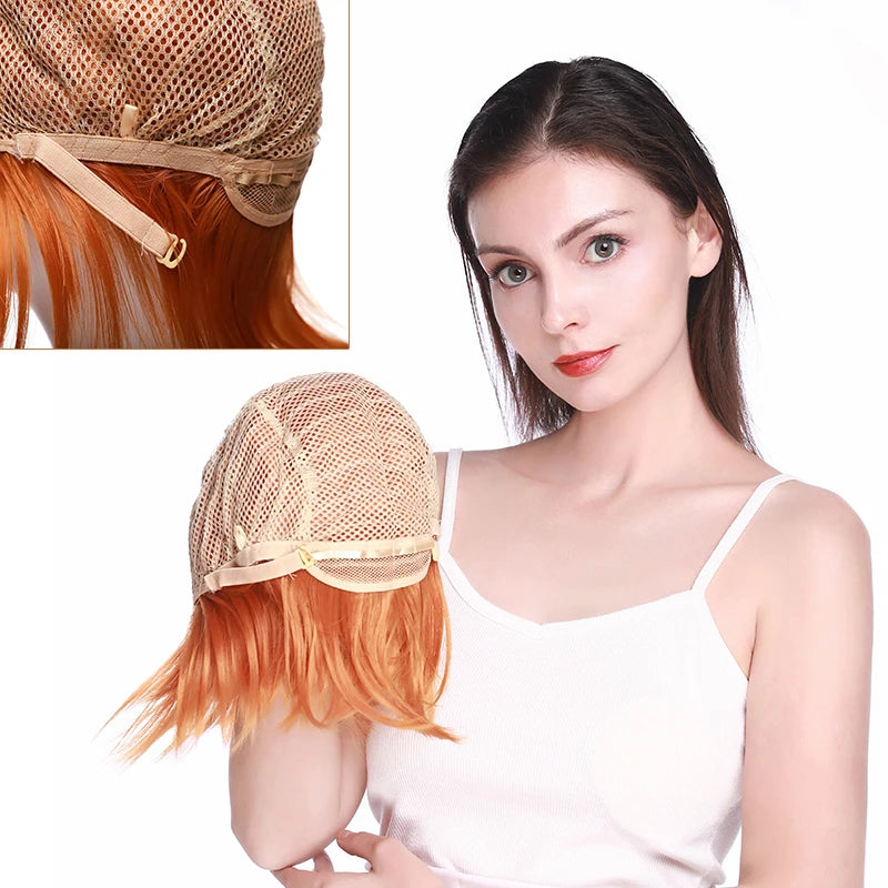 Synthetic Wig Cosplay White Red Green Blue Pink Yellow Hair Short Layer