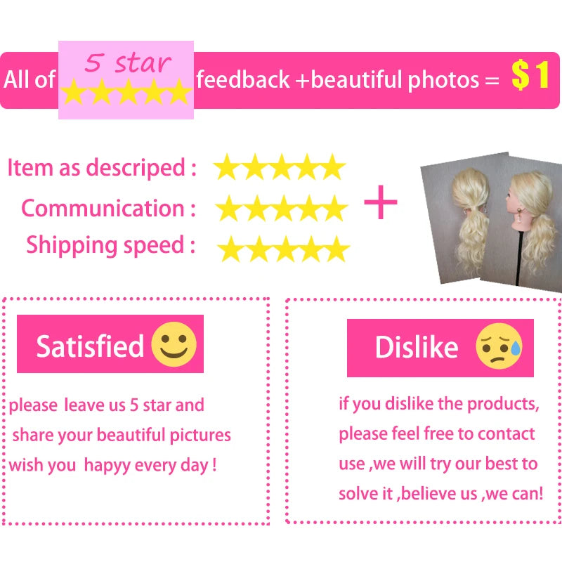 85%Real Hair Doll Head Hairstyle Hairdressing Professional Mannequin Styling To Practice Curl