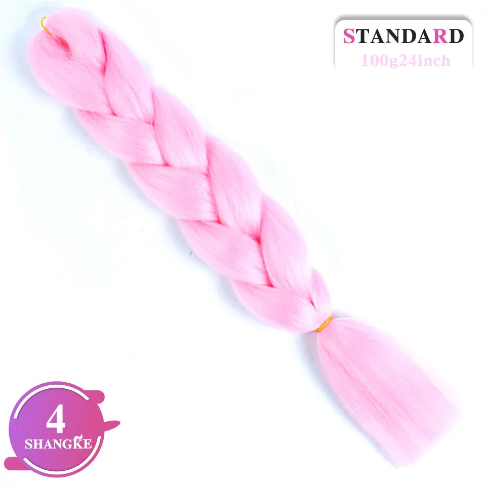 Rainbow Weaving Hair Extensions Synthetic Professional Large Color
