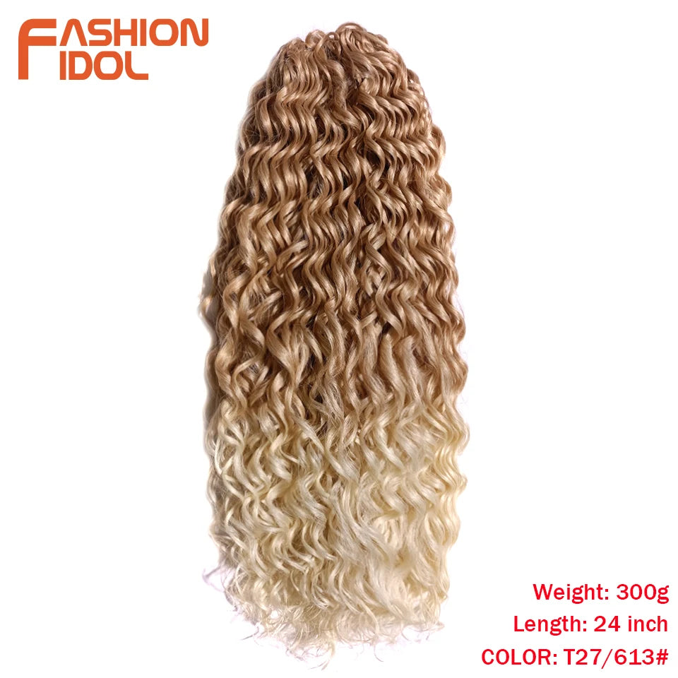 Deep Wavy Twist Synthetic Crochet Braiding Hair, High Temperature Fibre