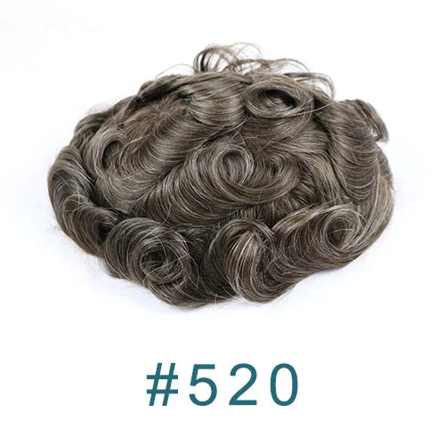Ombre Blonde 100% Human Hair Grey Replacement System Undetectable Natural Hairline Ultra