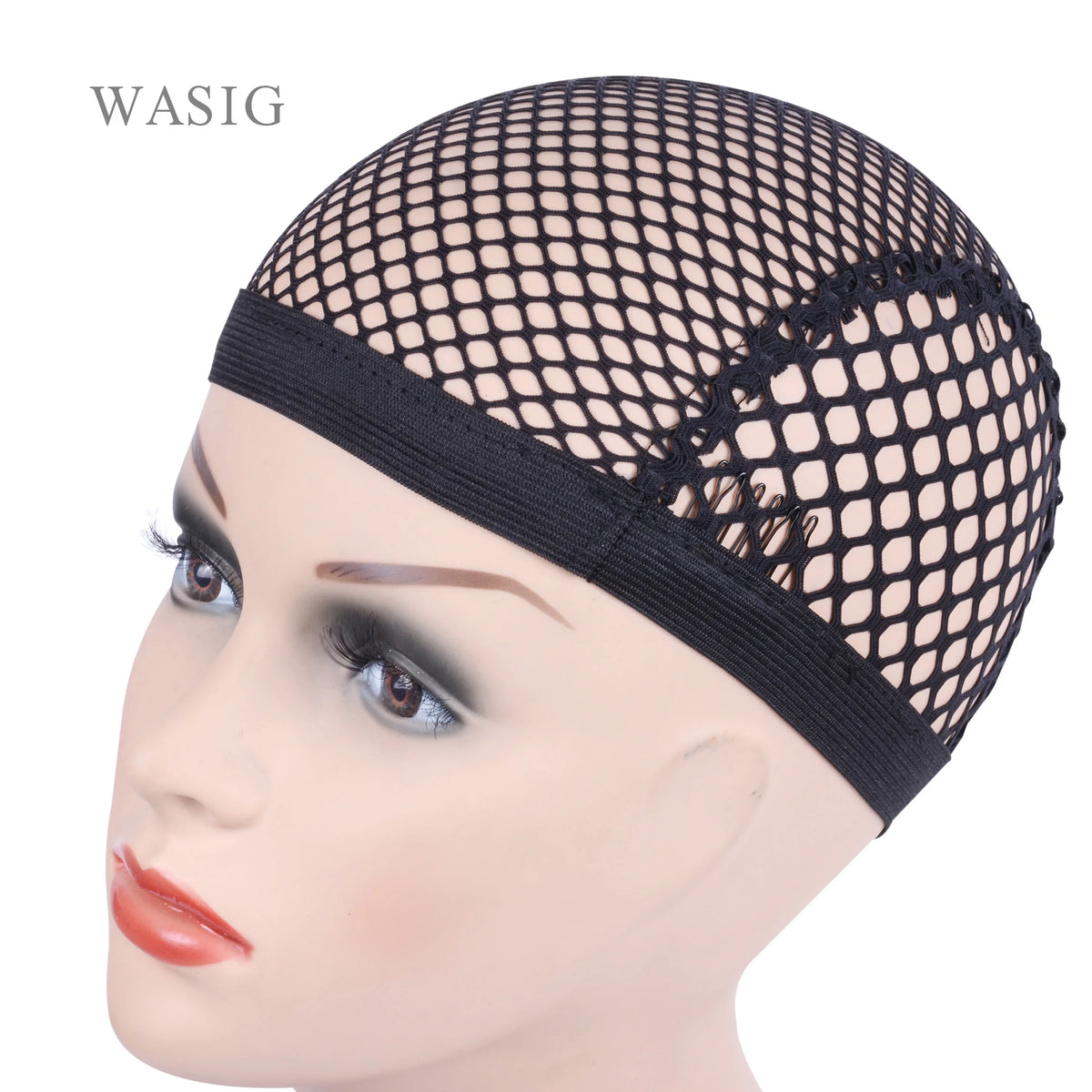 Hairnets With 3 Clips Mesh Weaving Black Wig Hair Nets Making Caps Weaving Wigs Cap