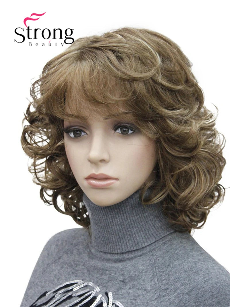 Women's Short Curly Heat Resistant Synthetic Auburn Hair Wigs COLOUR CHOICES