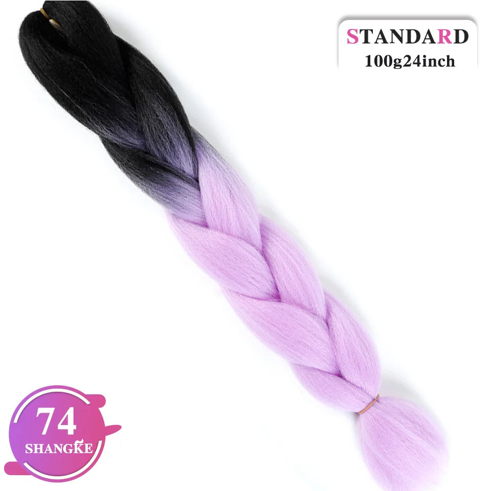Rainbow Weaving Hair Extensions Synthetic Professional Large Color