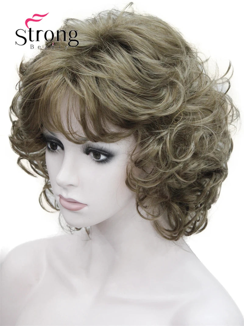 Women's Short Curly Heat Resistant Synthetic Auburn Hair Wigs COLOUR CHOICES