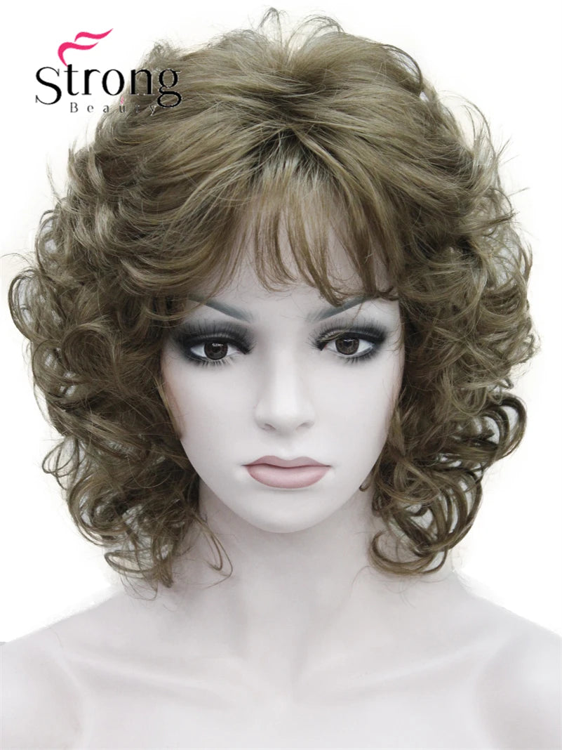 Women's Short Curly Heat Resistant Synthetic Auburn Hair Wigs COLOUR CHOICES