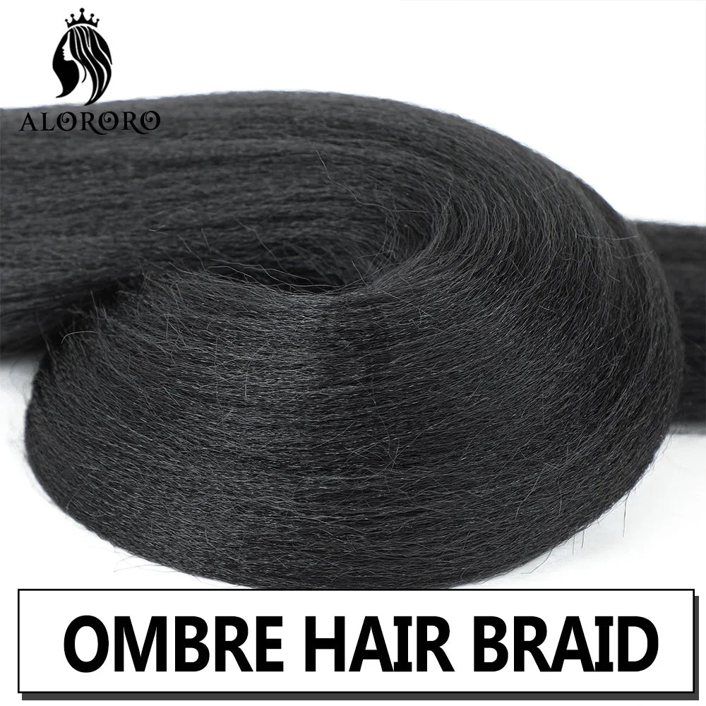 16/20/22/26/30/42 Braiding Hair Pre Stretched Long Boho Knotless Braids Synthetic Box Extension