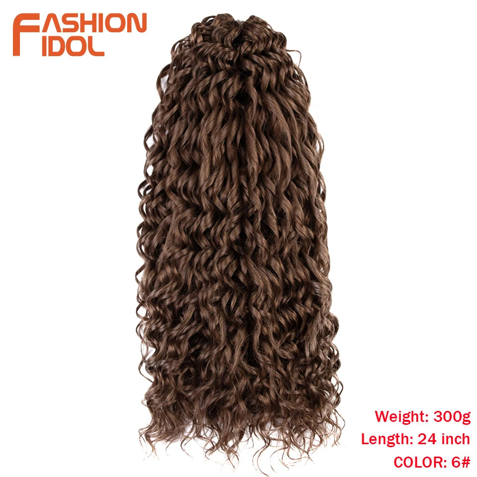 Deep Wavy Twist Synthetic Crochet Braiding Hair, High Temperature Fibre