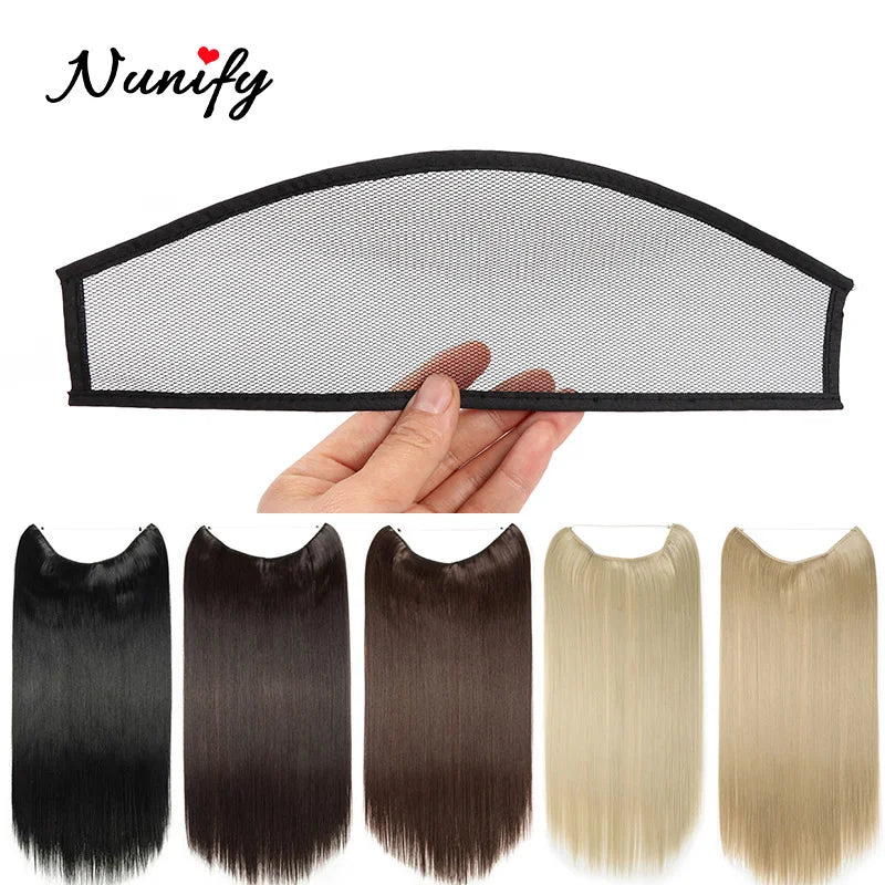 Afro Puff Net Wig Making Clip Black Hair Guleless Hairnet Bun Synetic