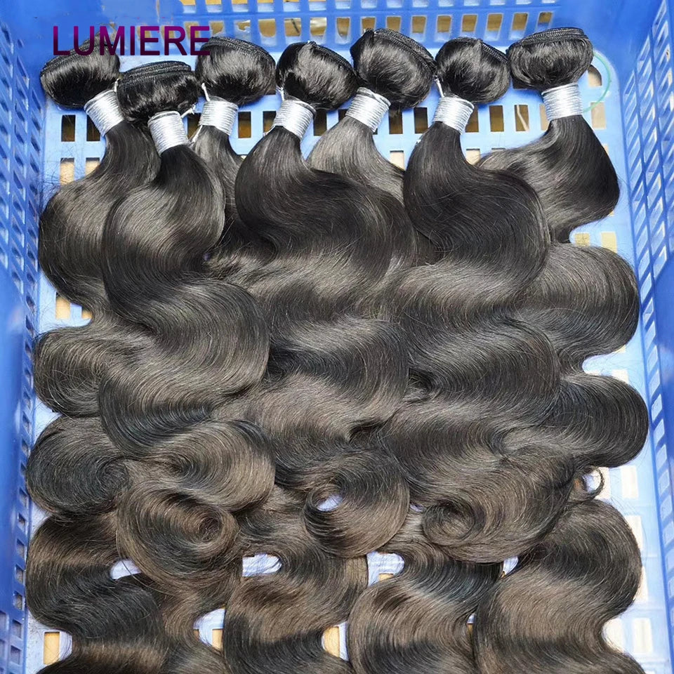 Loose Body Wave Virgin Raw Indian Wholesale Human Hair 3/4 Bundles Deal