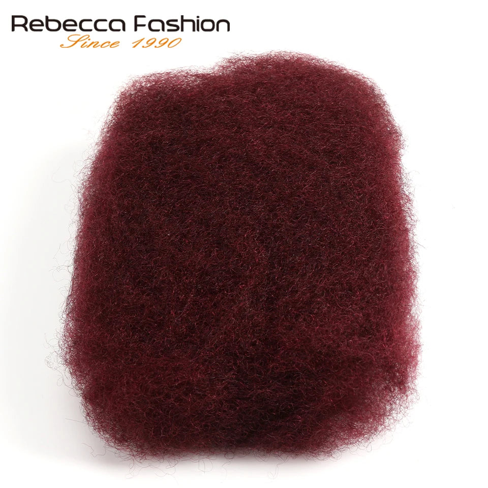 Remy Afro Kinky Curly Bulk Human Hair for Braiding, 50g/pc, Natural Colour, No Weft