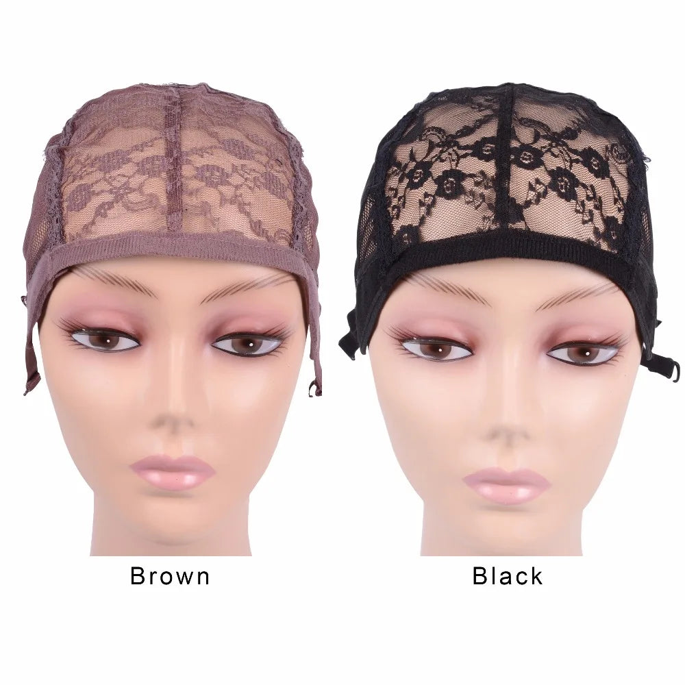 Wig Cap Making Adjustable Strap On The Back Weaving Size Glueless Hair