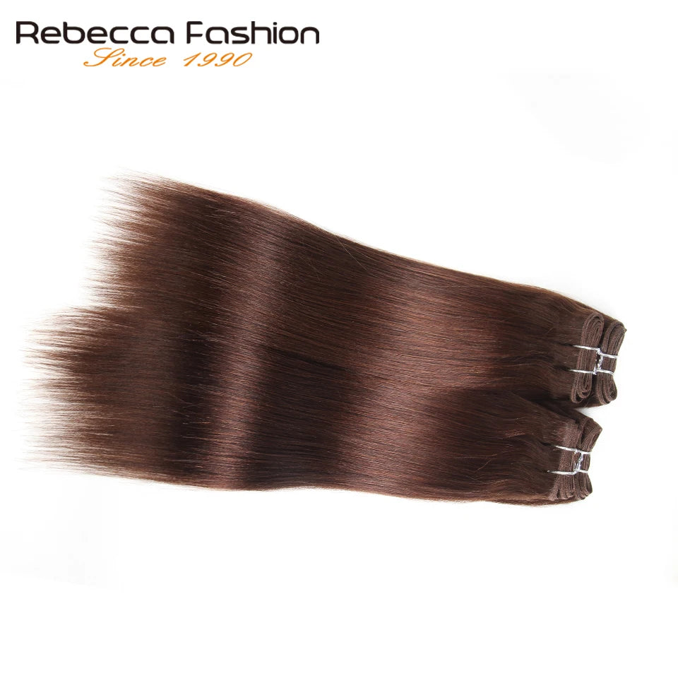 Bundles 190g/Pack Brazilian Straight Hair Weave Black Brown Red Human Colors