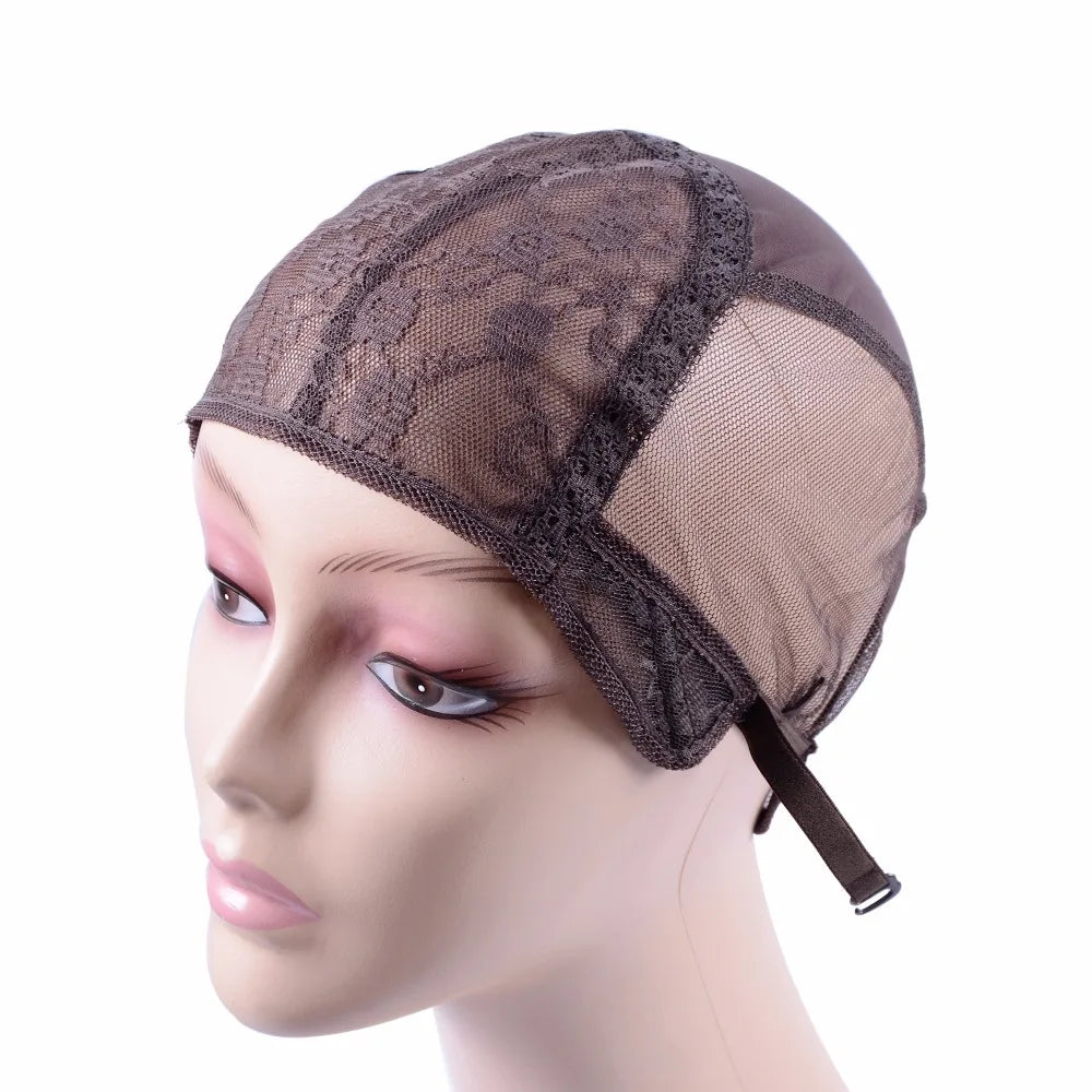Wig Cap Making Adjustable Strap On Back Glueless Weaving Hair Net Hairnets