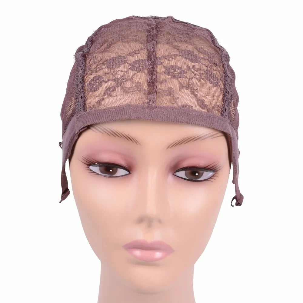 Wig Cap Making Adjustable Strap On The Back Weaving Size Glueless Hair