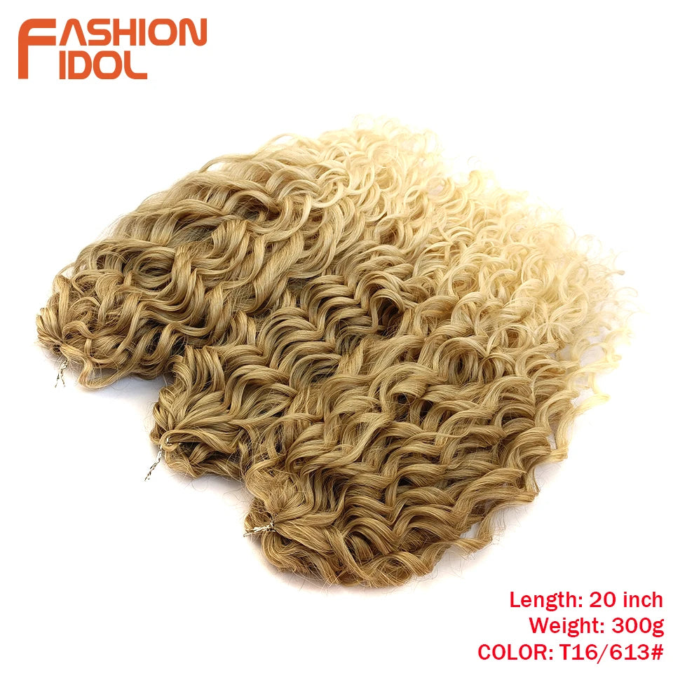 Deep Wavy Twist Synthetic Crochet Braiding Hair, High Temperature Fibre