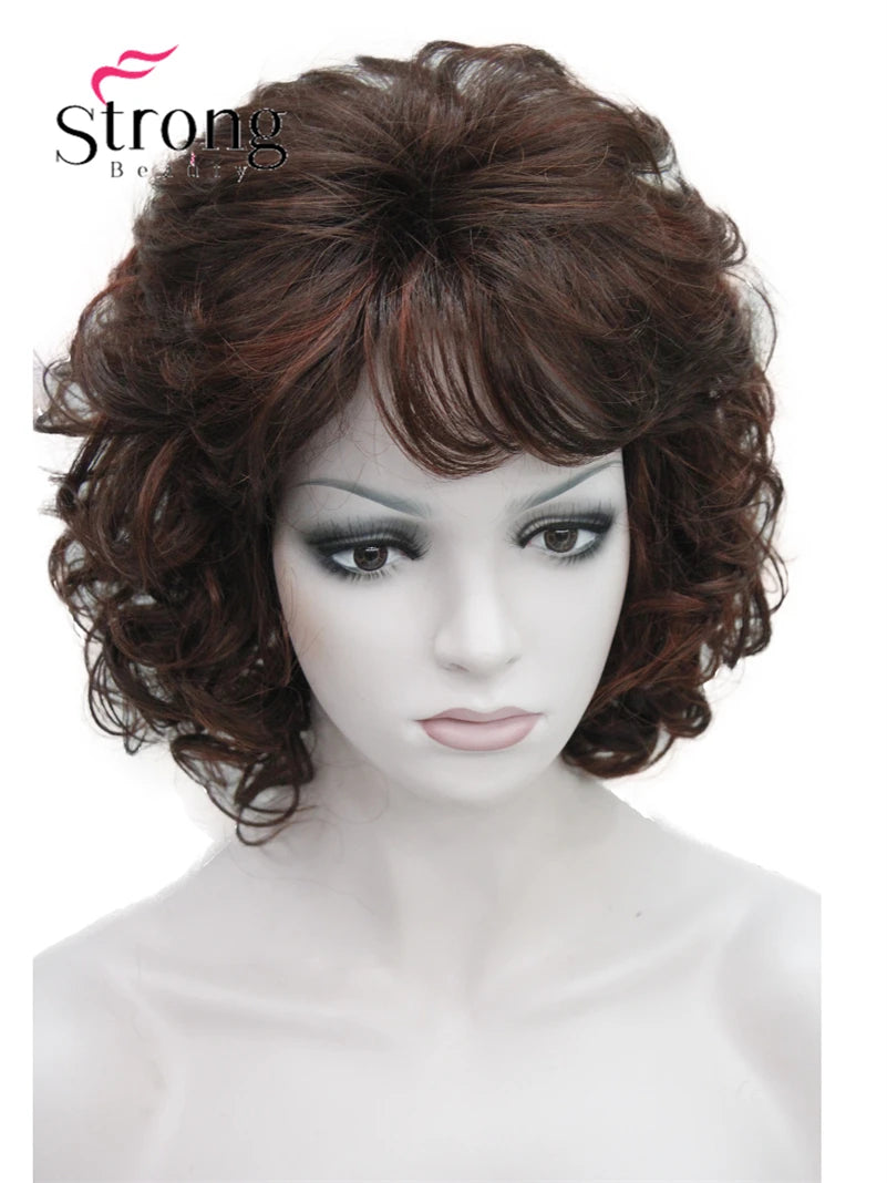 Women's Short Curly Heat Resistant Synthetic Auburn Hair Wigs COLOUR CHOICES