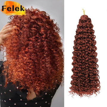 Ocean Wave Braiding Synthetic Hair Extensions Crochet Braids Afro Curls Ombre Mazo