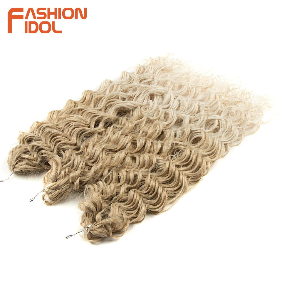 Deep Wavy Twist Synthetic Crochet Braiding Hair, High Temperature Fibre