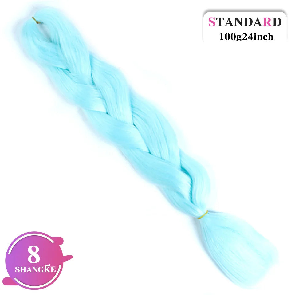 Rainbow Weaving Hair Extensions Synthetic Professional Large Color