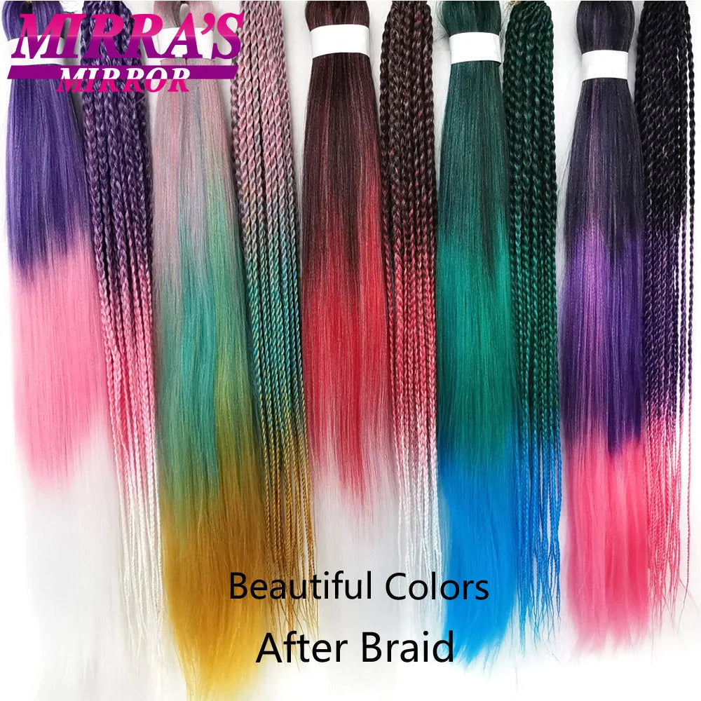Synthetic Pre Stretched Braiding Hair To Make Senegalese Box Braid Natural Soft
