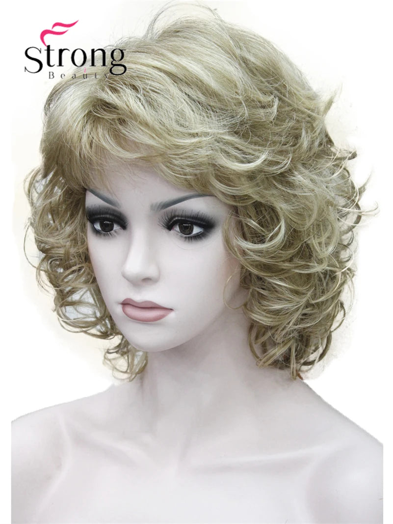 Women's Short Curly Heat Resistant Synthetic Auburn Hair Wigs COLOUR CHOICES