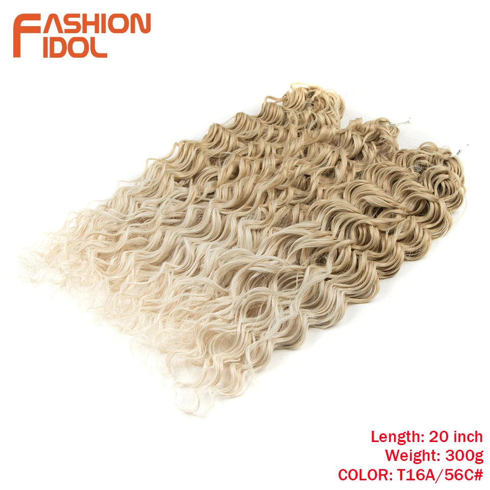 Deep Wavy Twist Synthetic Crochet Braiding Hair, High Temperature Fibre