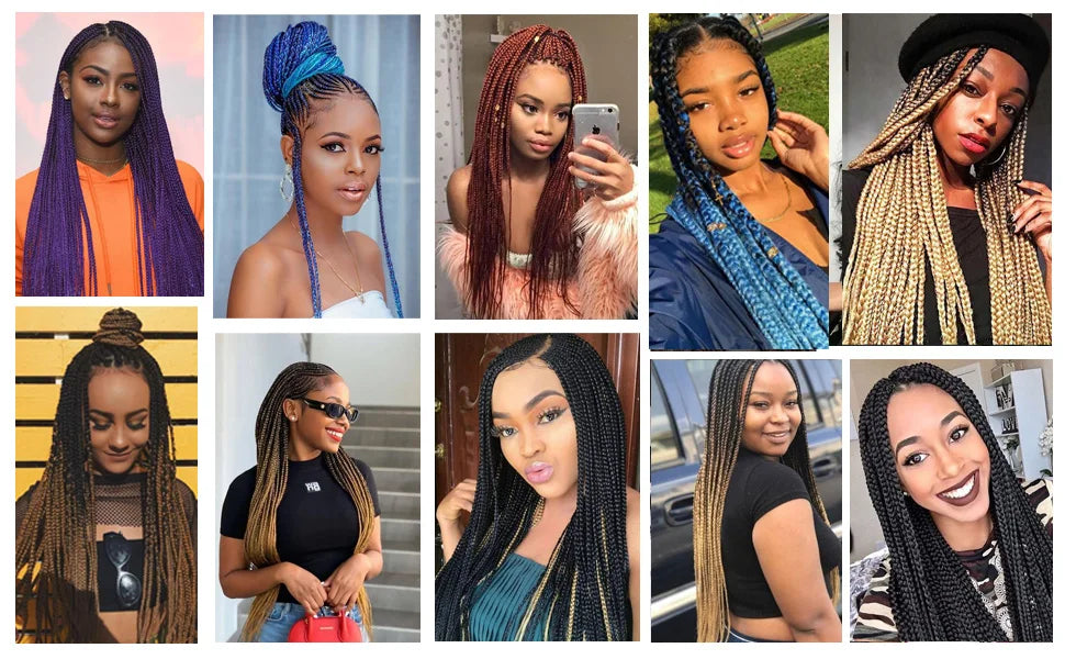 Ombre Jumbo Braiding Hair, Synthetic, 24 Inch, 6-Pack