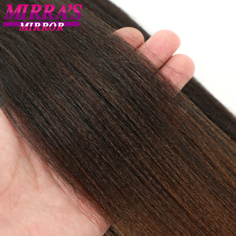 Pre Stretched Braiding Hair Pack Braids Synthetic Extensions Temperature Fiber Support Logo