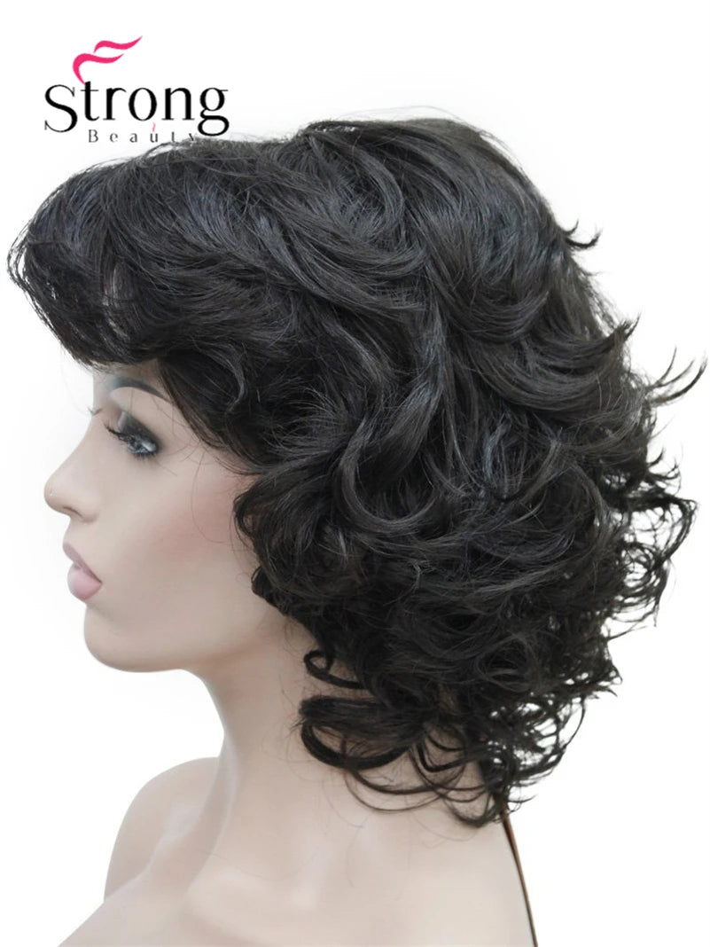 Women's Short Curly Heat Resistant Synthetic Auburn Hair Wigs COLOUR CHOICES