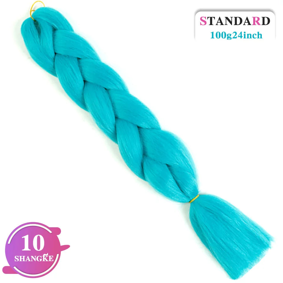 Rainbow Weaving Hair Extensions Synthetic Professional Large Color